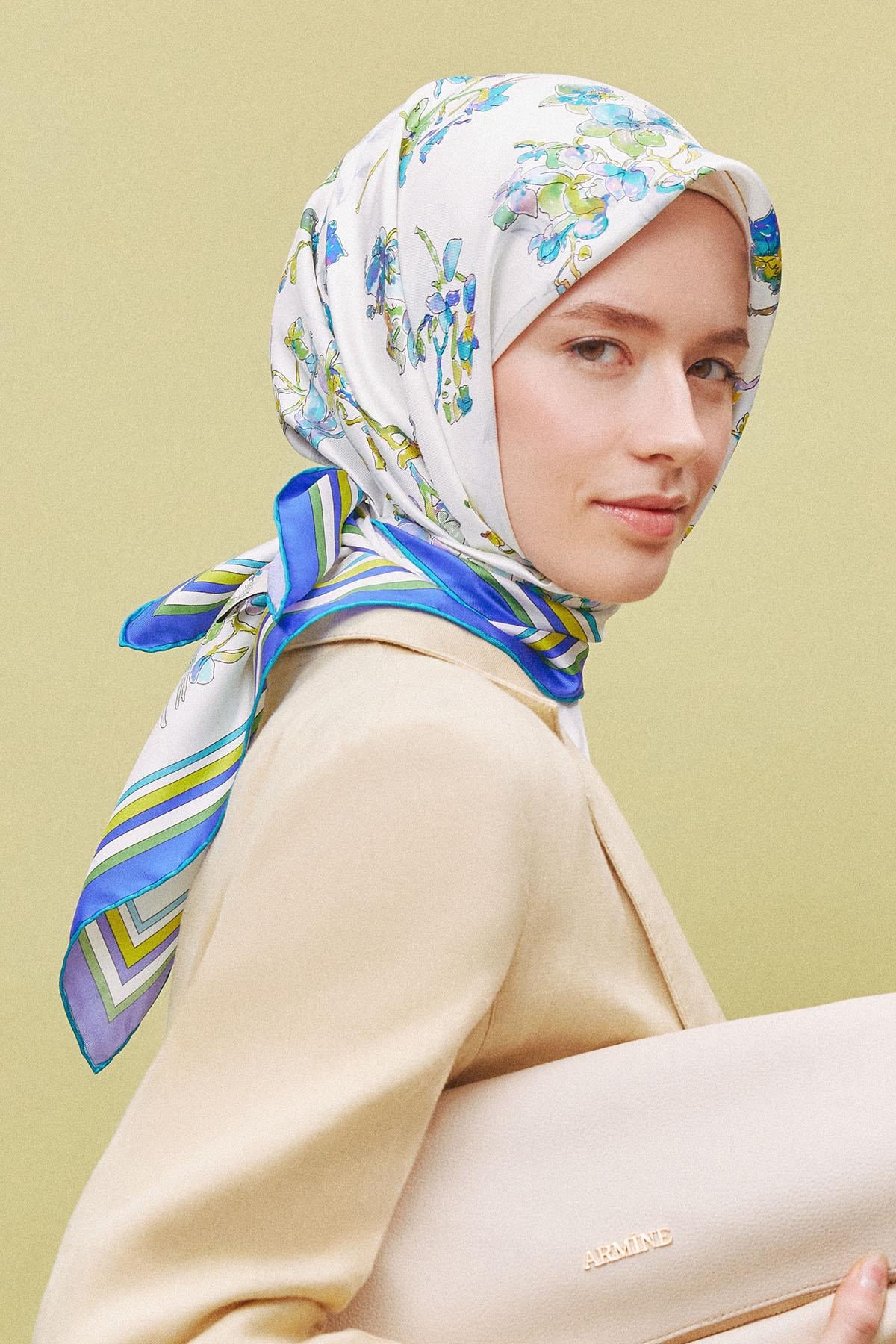 Armine İpek Eşarp 2025 İlkbahar-Yaz - 9316D-02 - Tivil