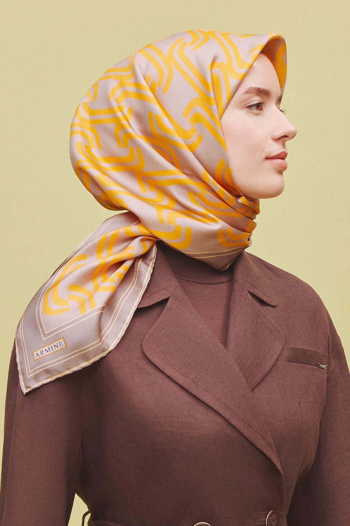 Armine İpek Eşarp 2025 İlkbahar-Yaz - 9343D-36 - Sura
