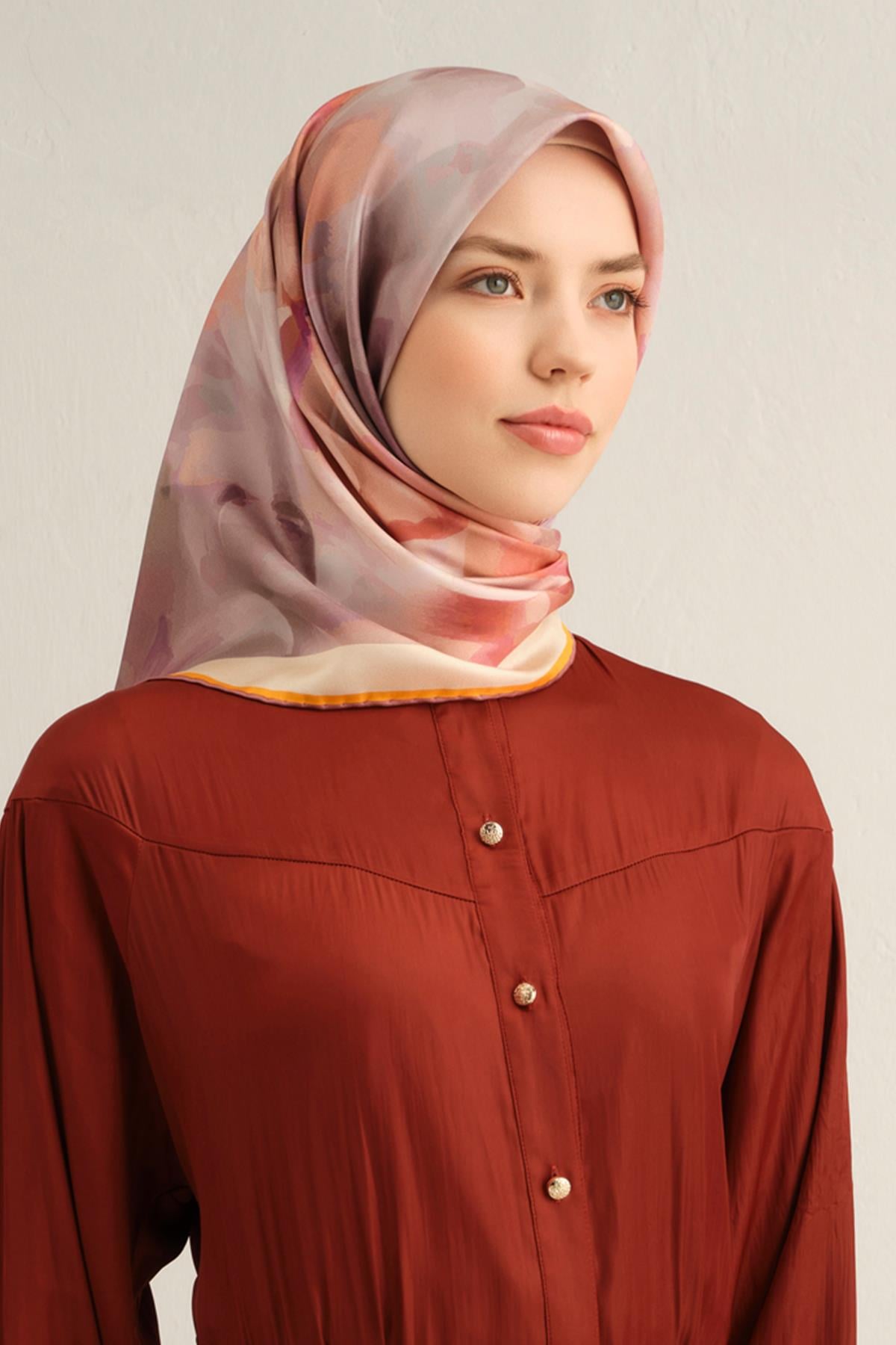 Armine Silk Scarf 2025 Spring-Summer - 9310D-37 - Satin