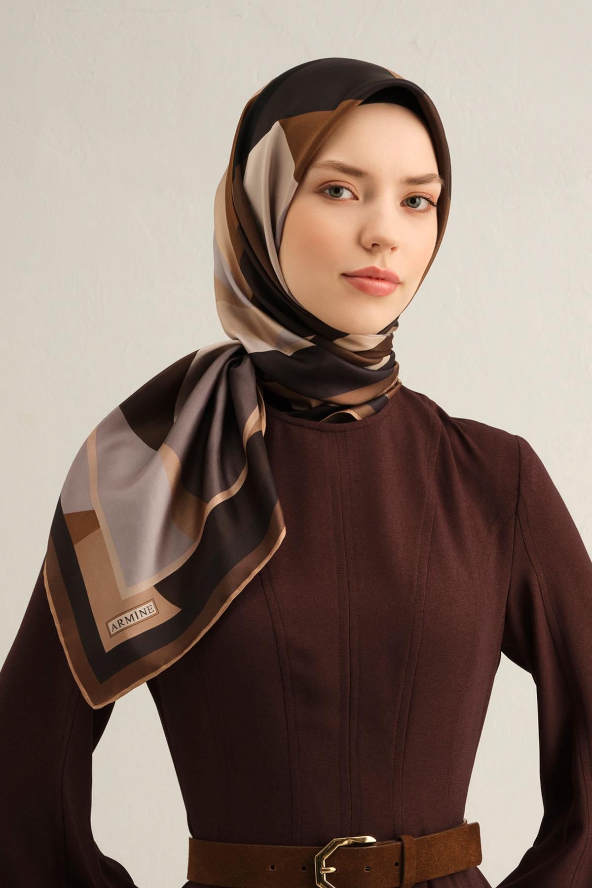 Armine İpek Eşarp 2025 İlkbahar-Yaz - 9331D-59 - Tivil