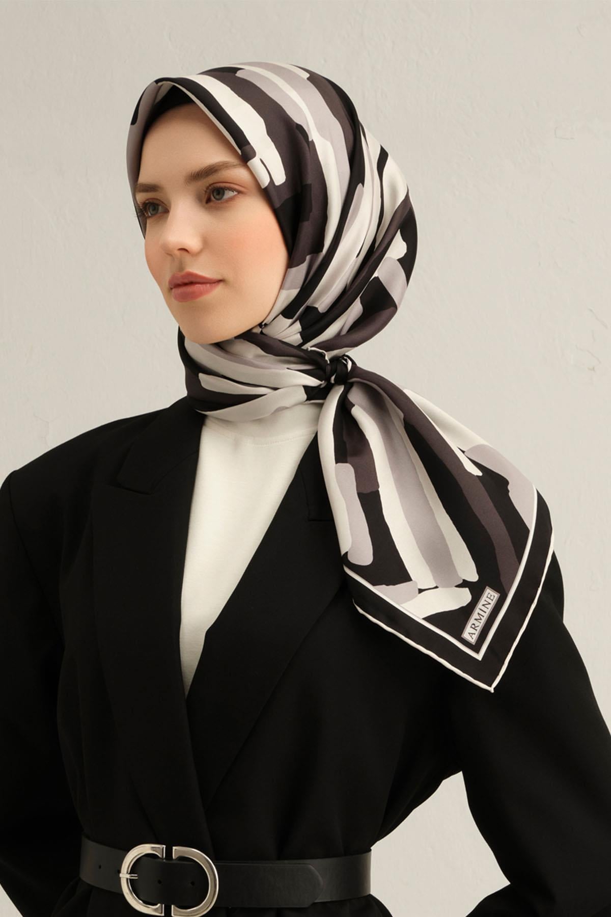Armine Silk Scarf 2025 Spring-Summer - 9303D-84 - Satin