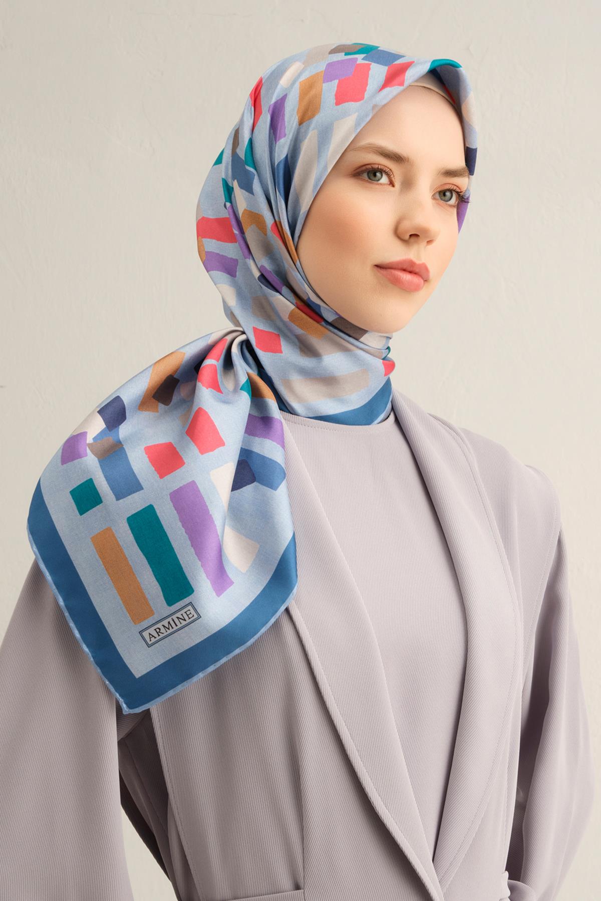 Armine İpek Eşarp 2025 İlkbahar-Yaz - 9341D-83 - Tivil