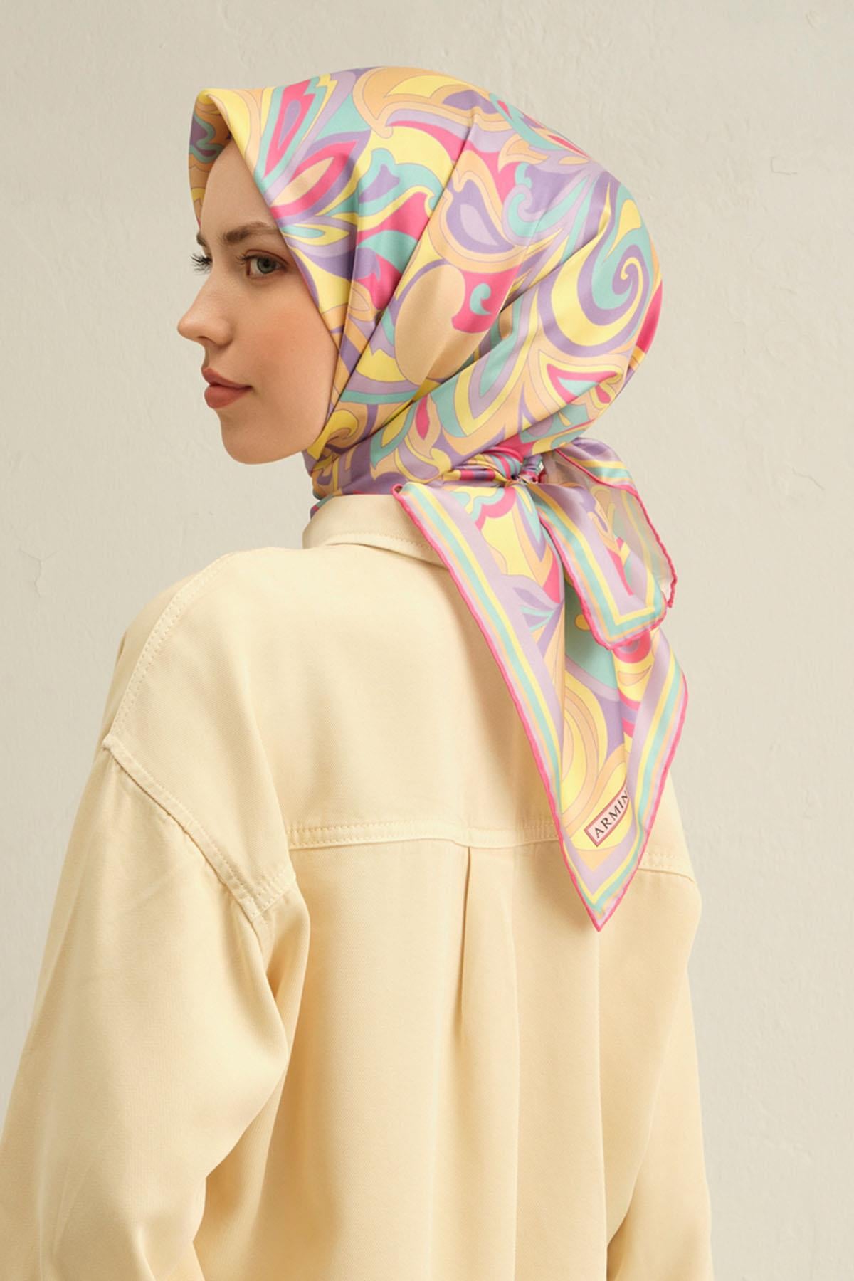 Armine İpek Eşarp 2025 İlkbahar-Yaz - 9323D-55 - Tivil