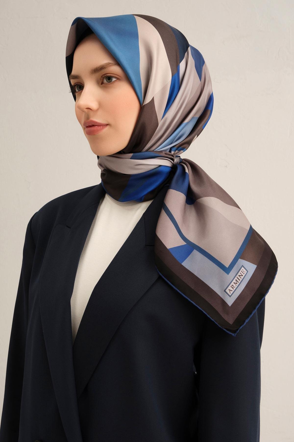 Armine Silk Scarf 2025 Spring-Summer - 9331D-58 - Satin