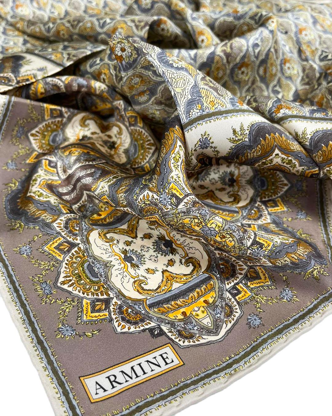 Armine İpek Eşarp 2026 İlkbahar-Yaz - 9518D-35 - Sultan Modeli - Sura