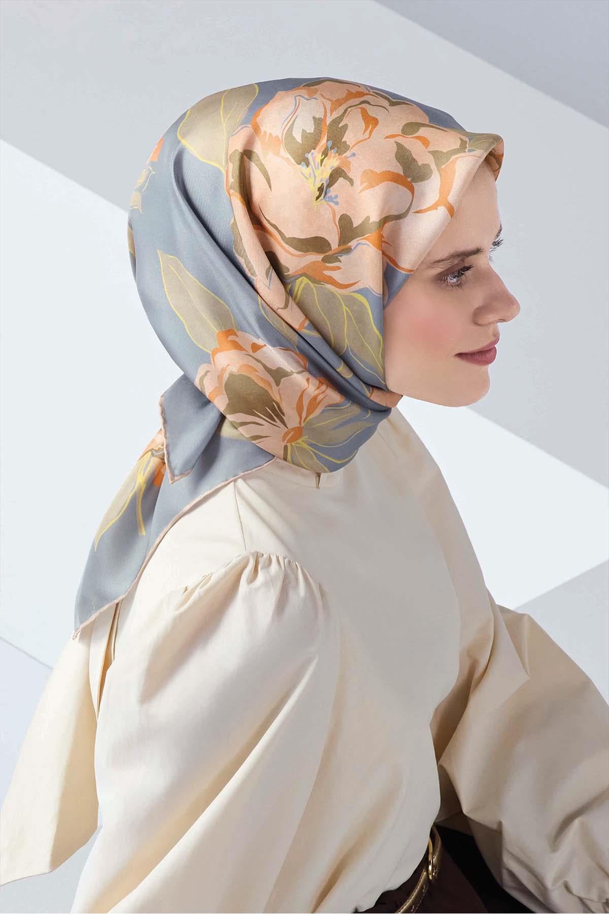 Armine İpek Eşarp 2026 İlkbahar-Yaz - 9509D-81 - Tivil