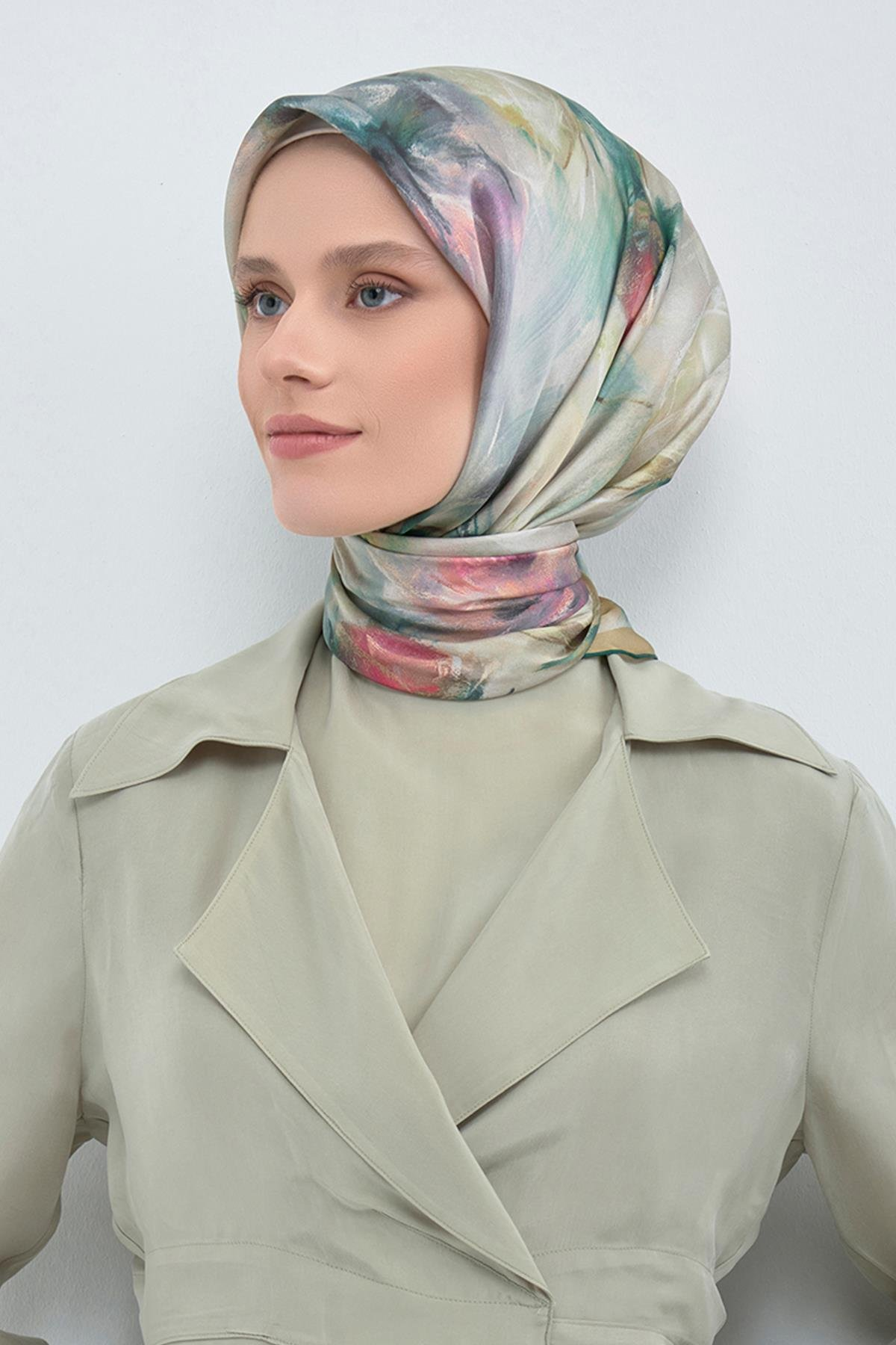 Armine İpek Eşarp 2026 İlkbahar-Yaz - 9515D-02 - Sura