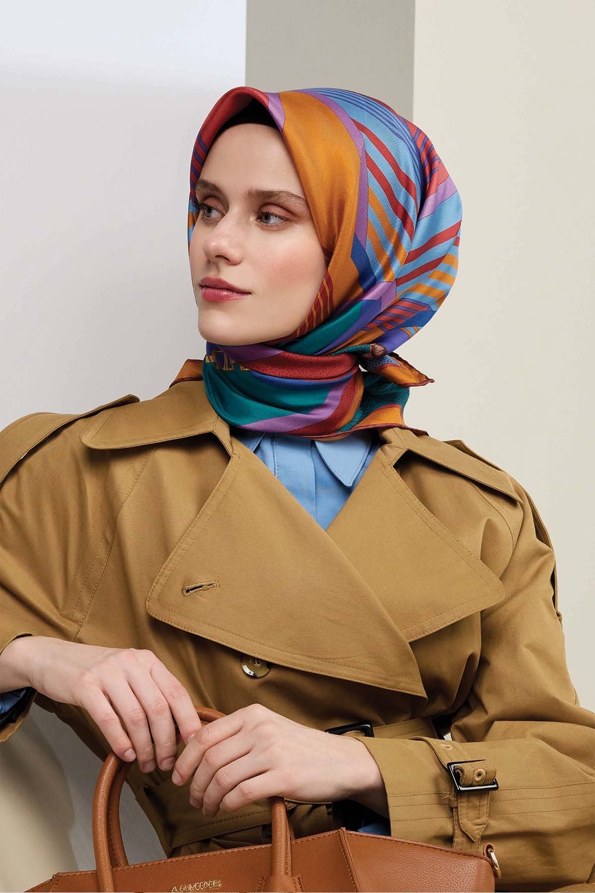 Armine İpek Eşarp 2026 İlkbahar-Yaz - 9521D-54 - Tivil