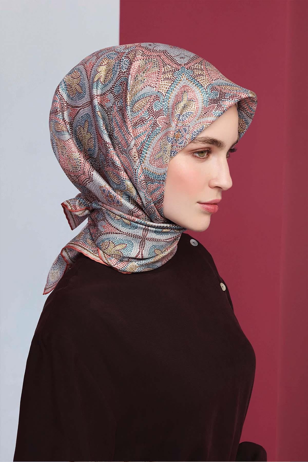 Armine İpek Eşarp 2026 İlkbahar-Yaz - 9540D-36 - Tivil