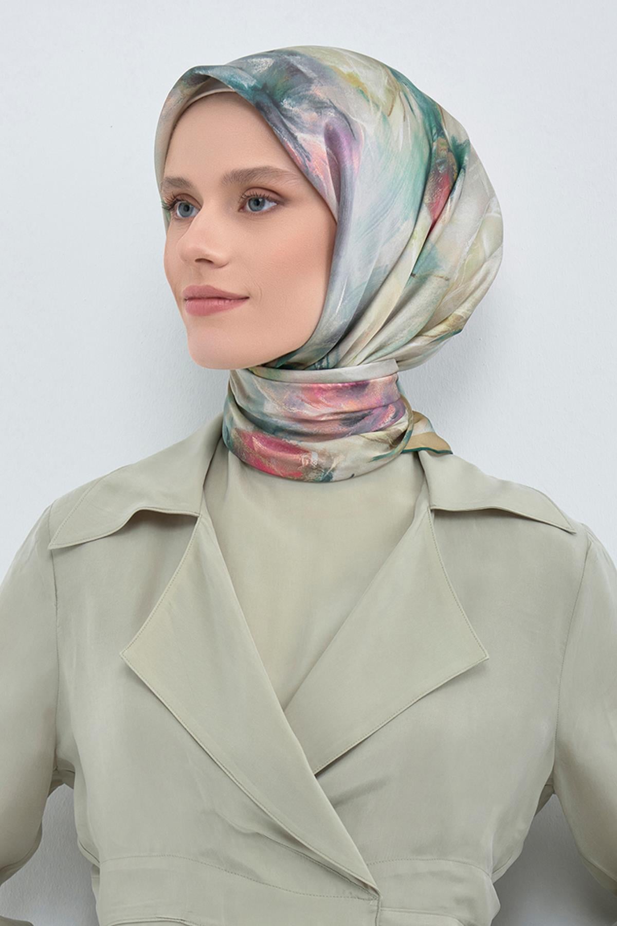 Armine İpek Eşarp 2026 İlkbahar-Yaz - 9515D-02 - Tivil