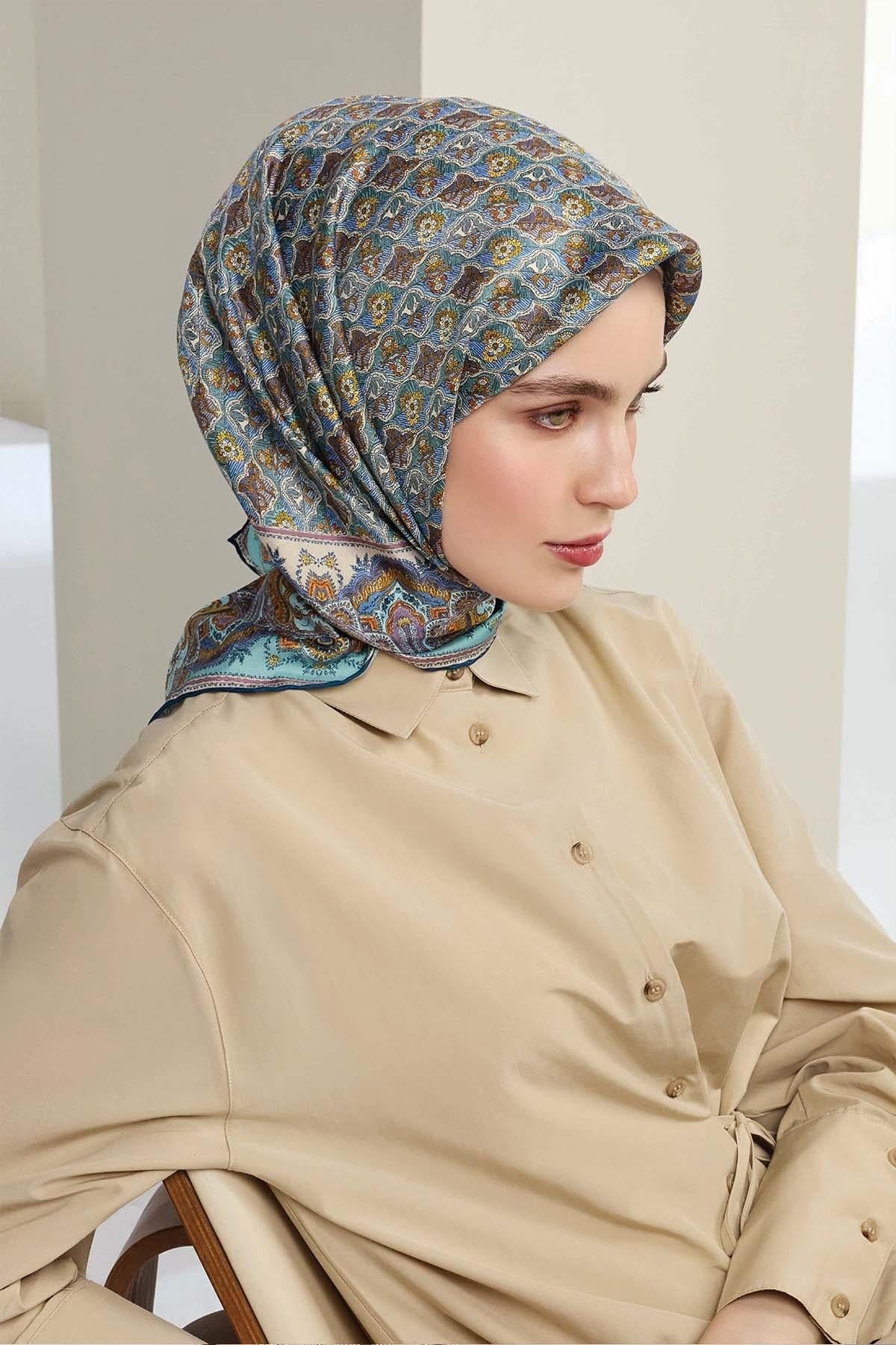 Armine İpek Eşarp 2026 İlkbahar-Yaz - 9518D-33 - Sultan Modeli - Sura
