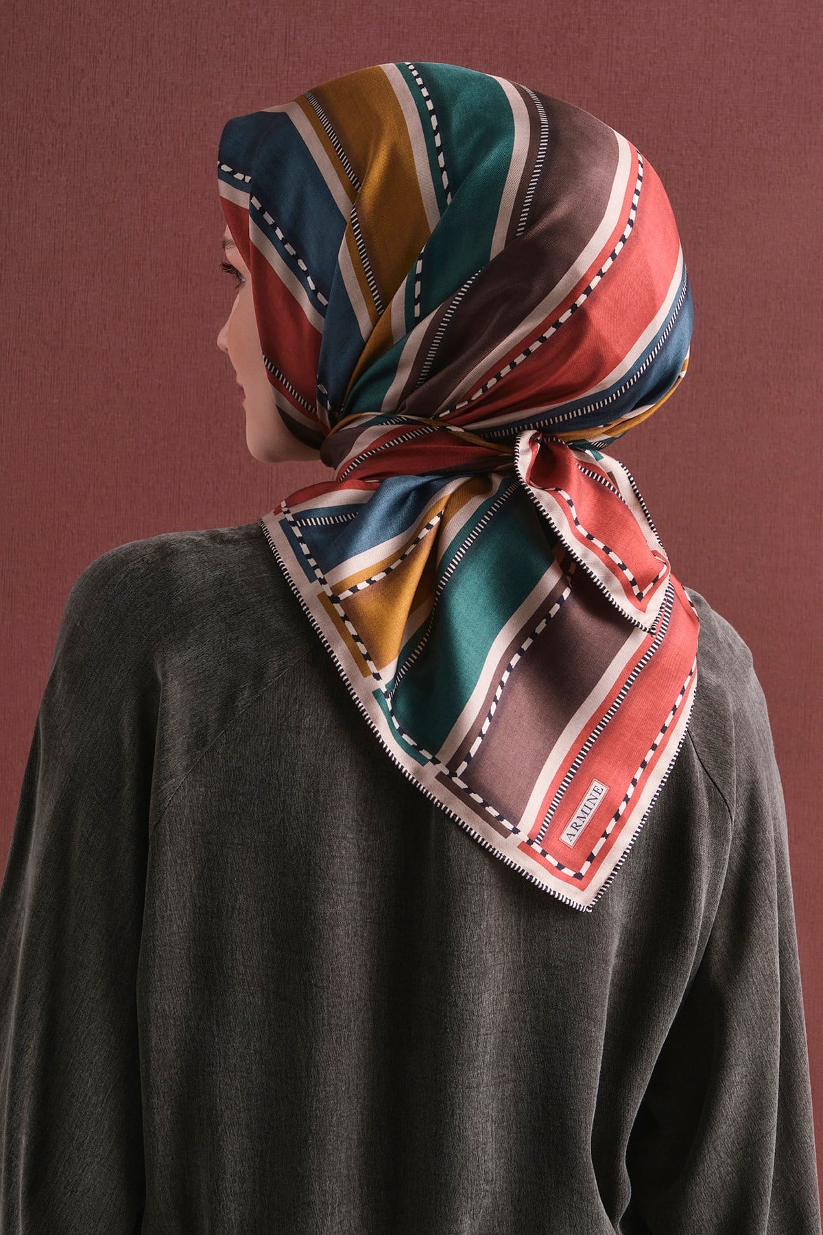 Armine İpek Eşarp 2026/2027 Sonbahar Kış - 9621DT-82 - Tivil