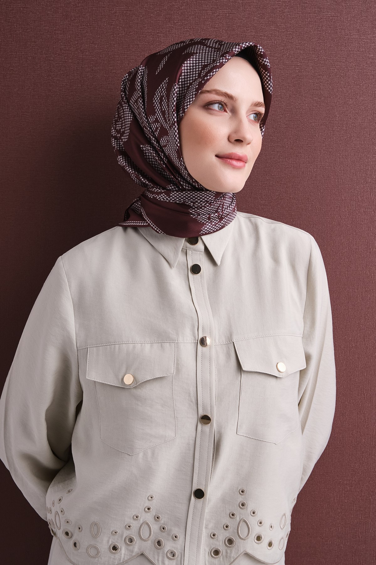 Armine İpek Eşarp 2026/2027 Sonbahar Kış - 9645D-52 - Sura