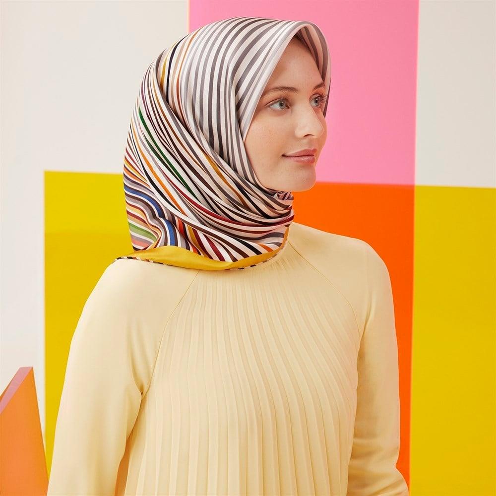 Armine İpek Eşarp - 8731D-37 - Tivil