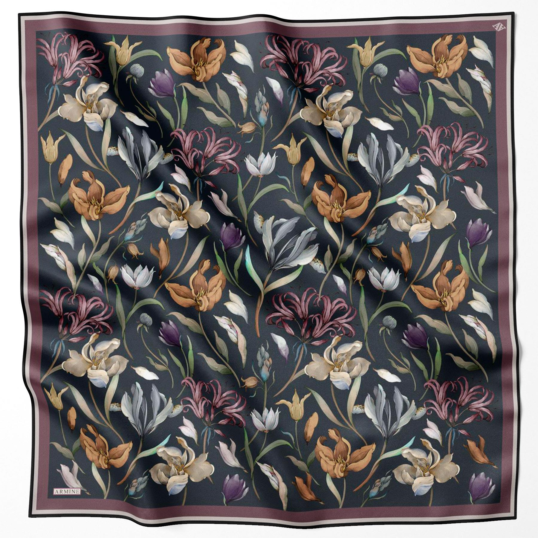 Armine Silk Scarf 2022/2023 Fall Winter - 8825D-02 - Twill