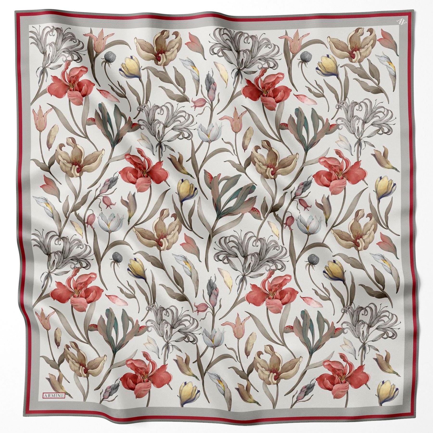 Armine Silk Scarf 2022/2023 Fall Winter - 8825D-04 - Twill