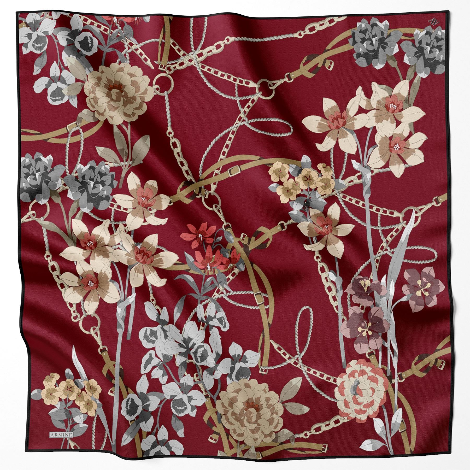 Armine İpek Eşarp - 8827D-38 - Tivil