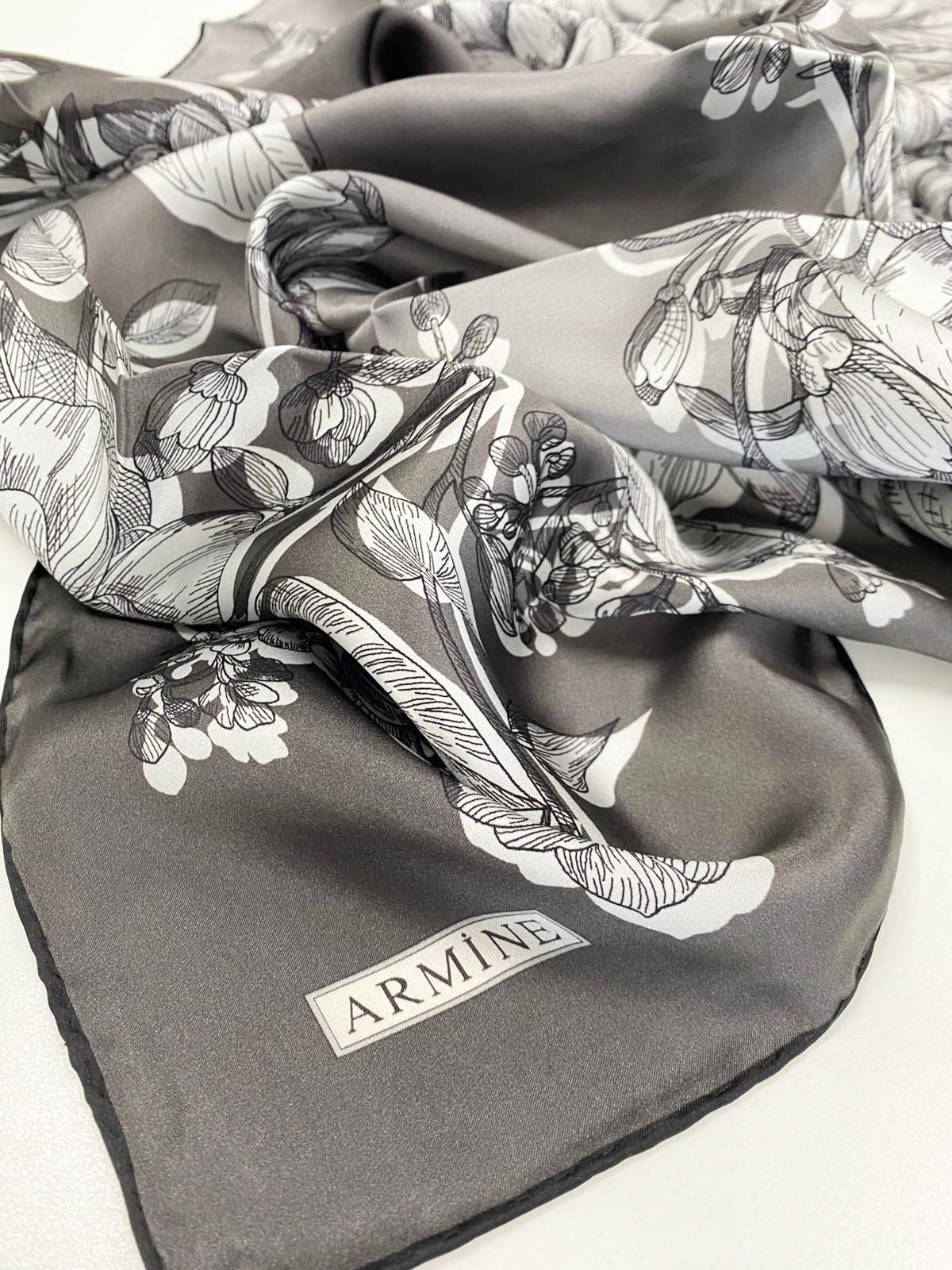 Armine Silk Scarf - 8938D-50 - Twill