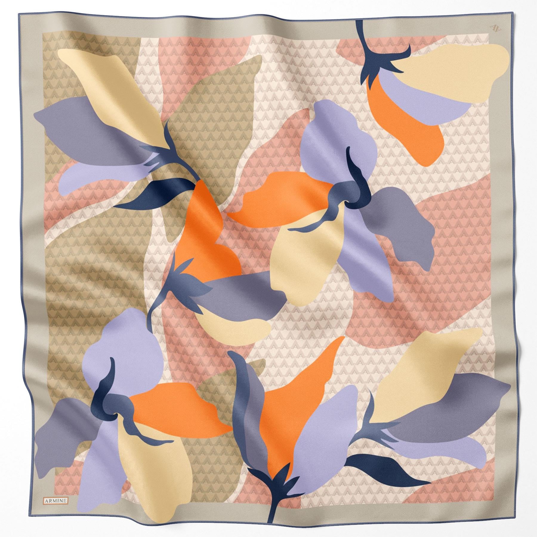 Armine Silk Scarf - 9119D-32 - Twill