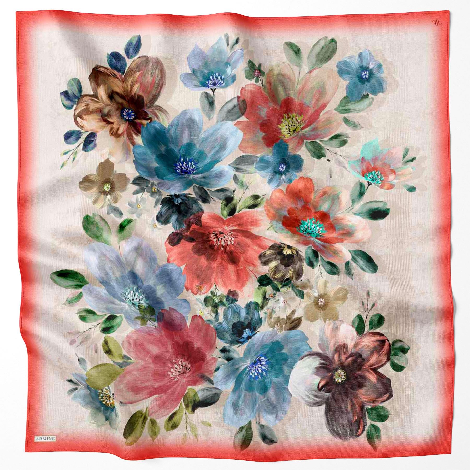 Armine Silk Scarf - 9133D-36 - Satin