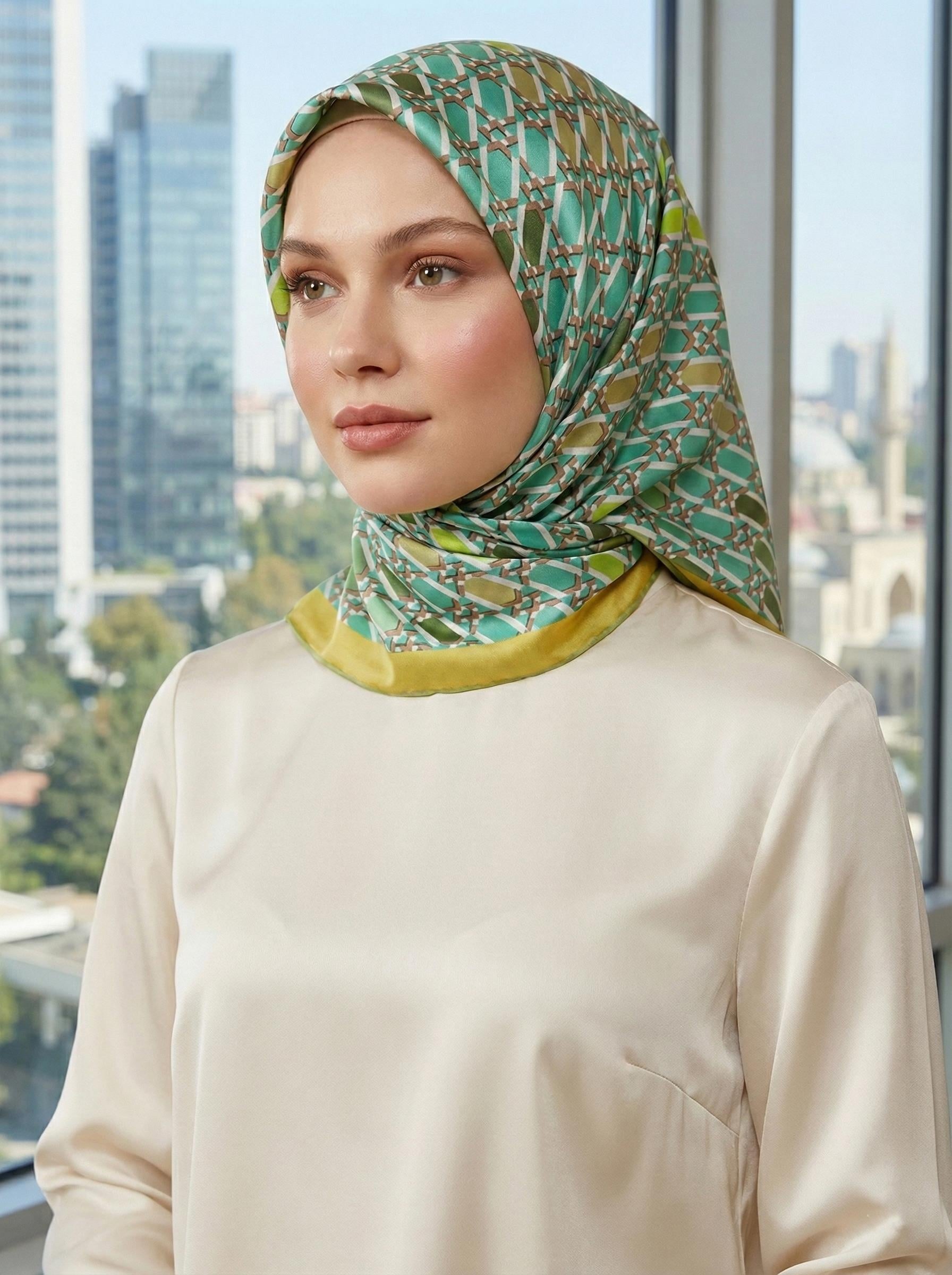 Armine İpek Eşarp - 9144D-53 - Tivil