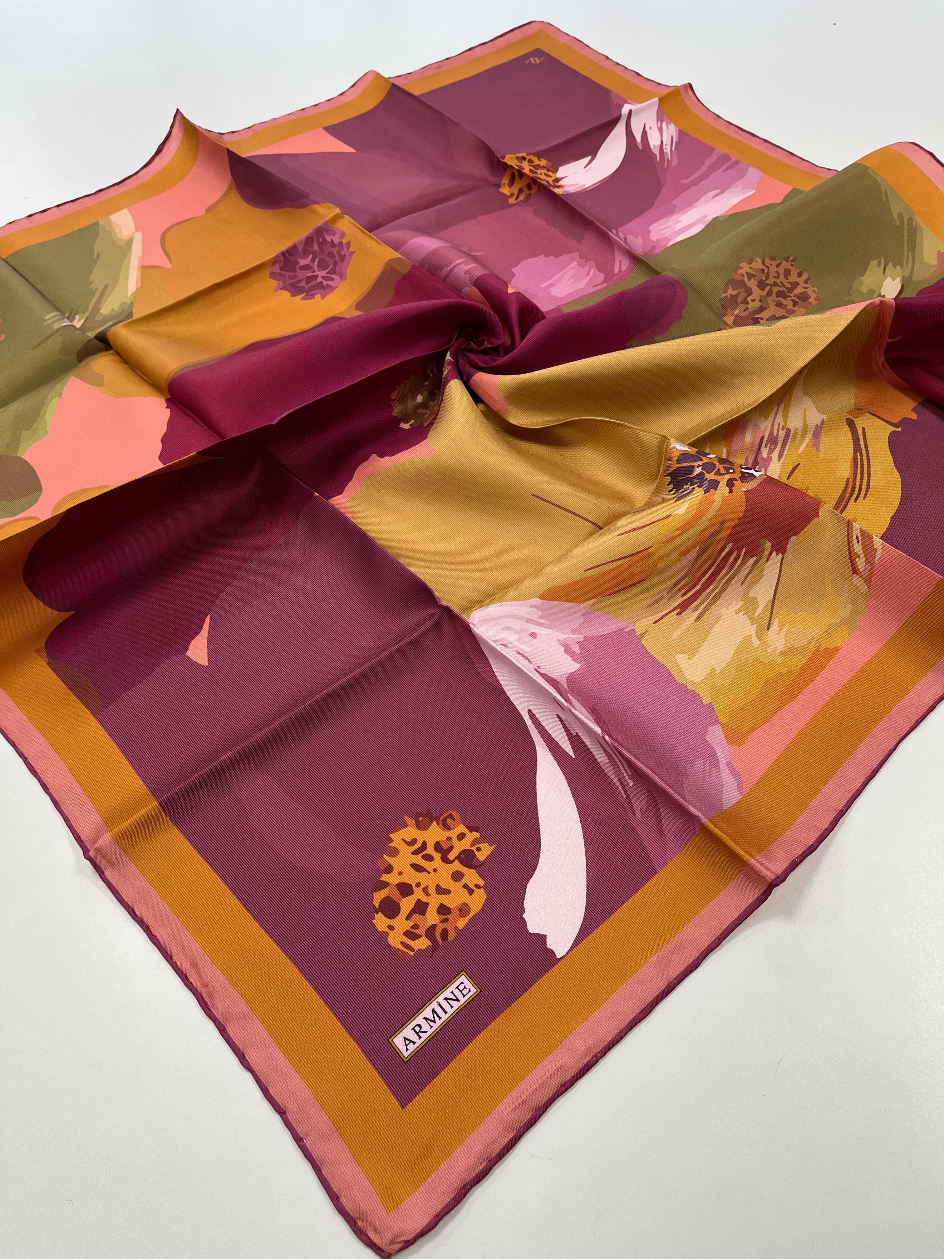 Armine Silk Scarf - 9145D-53 - Satin