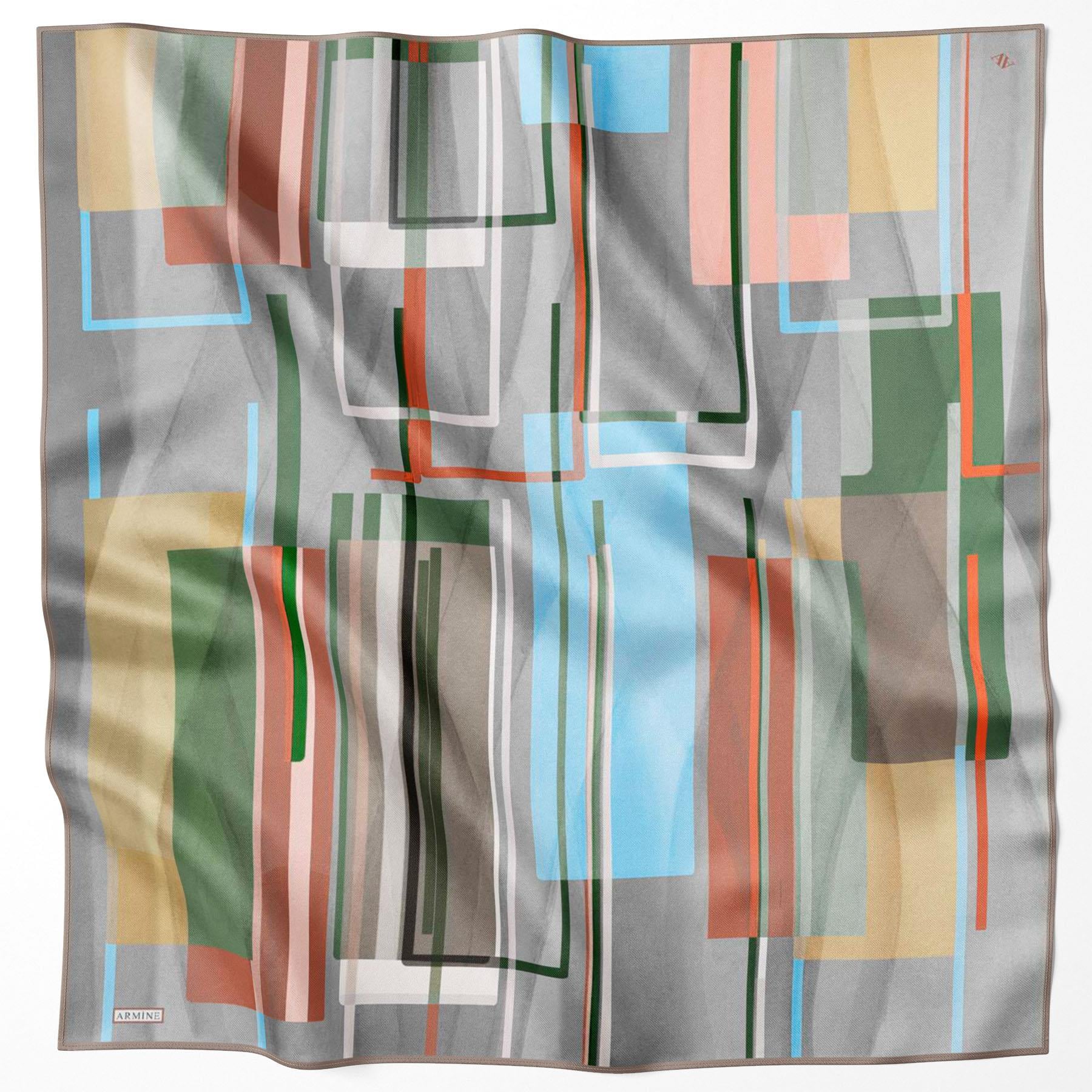 Armine Silk Scarf - 9147D-05 - Satin