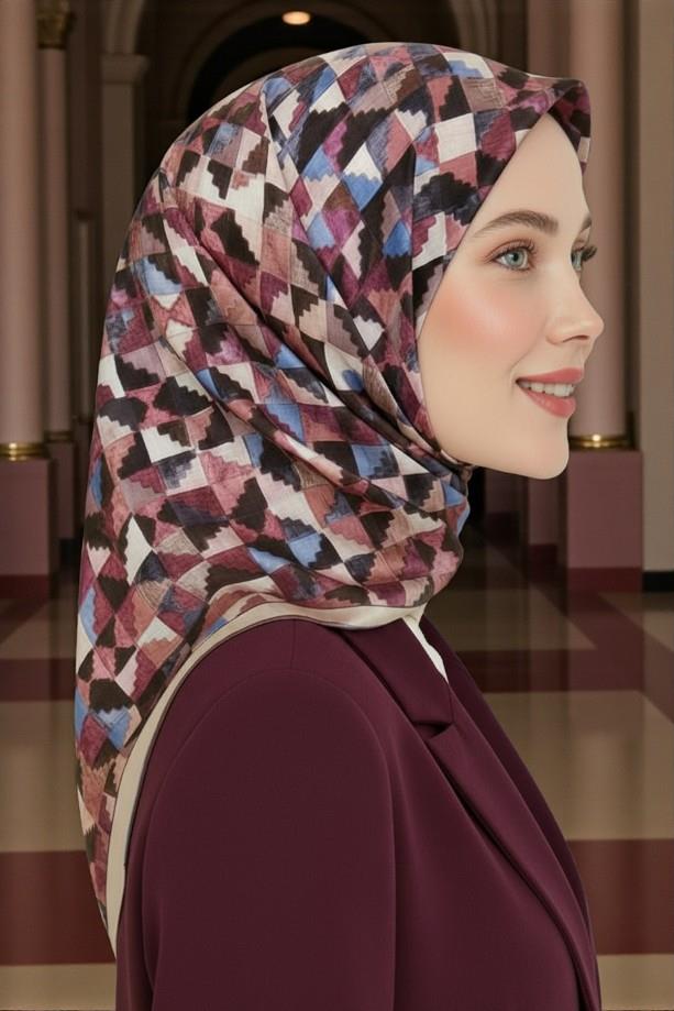 Armine İpek Eşarp - 9214D-83 - Tivil