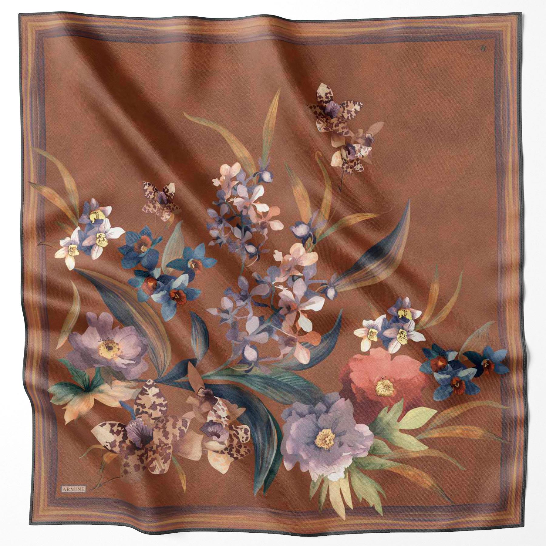 Armine Silk Scarf 2024/2025 Fall-Winter - 9215D-03 - Twill