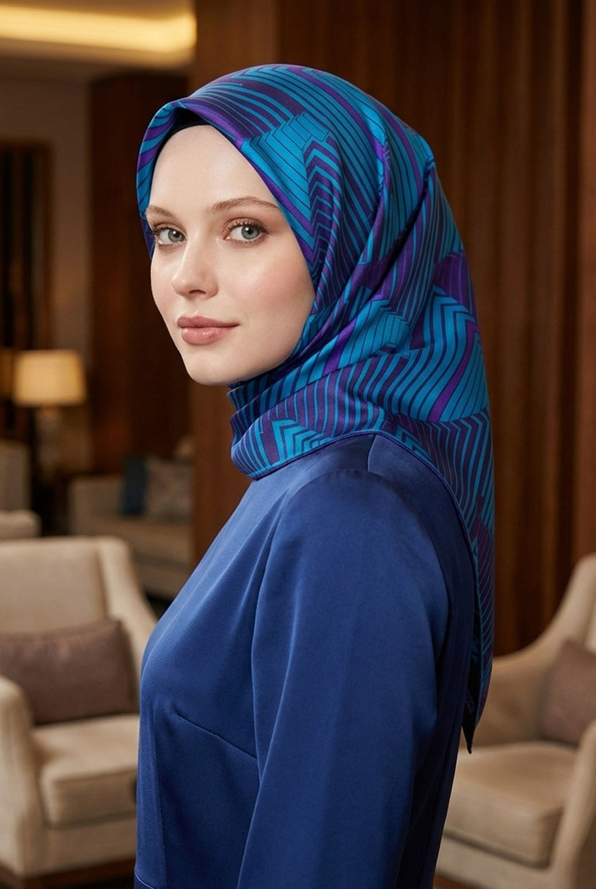 Armine İpek Eşarp - 9218D-07 - Tivil