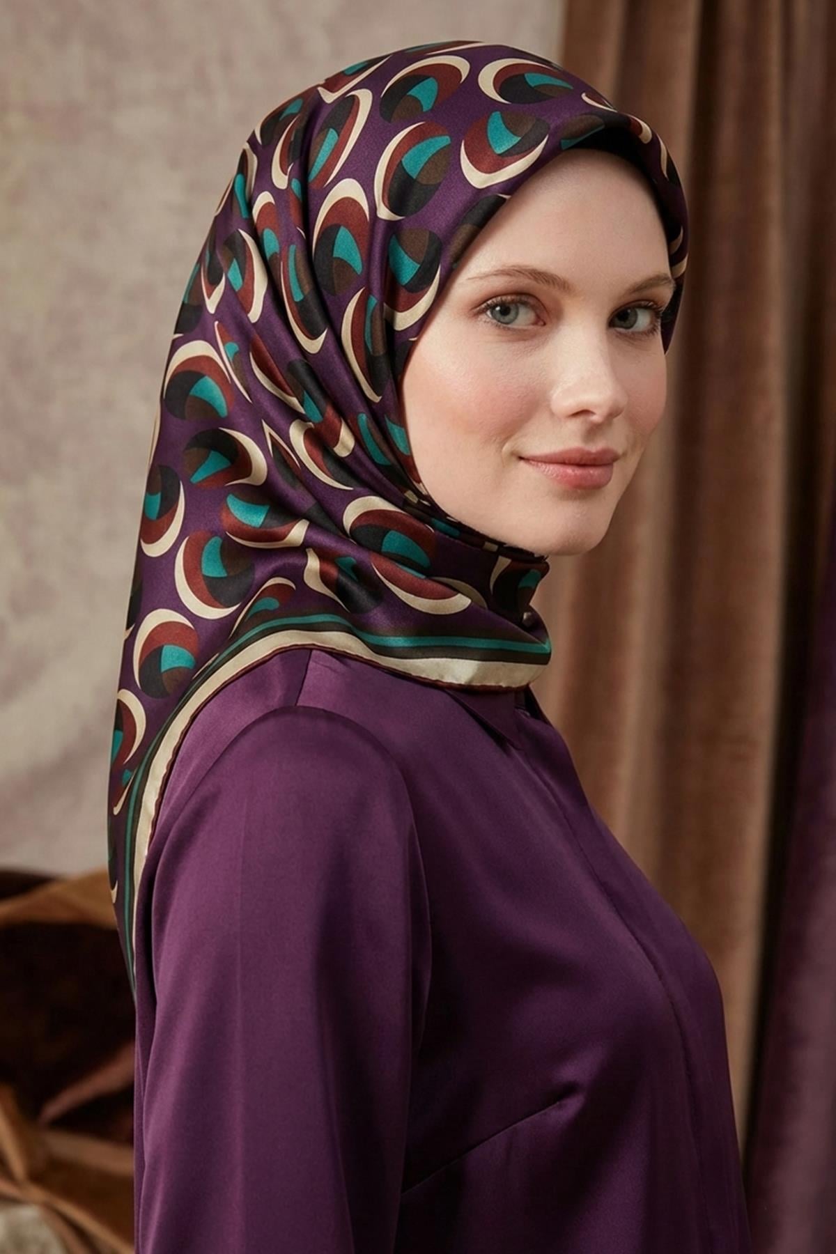 Armine İpek Eşarp - 9219D-52 - Tivil