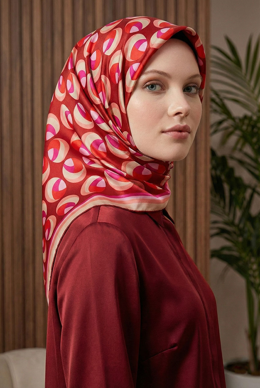 Armine İpek Eşarp - 9219D-83 - Tivil