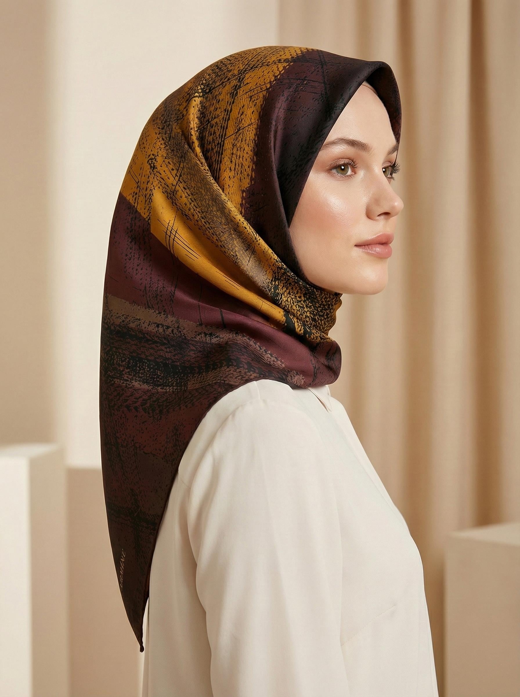 Armine İpek Eşarp - 9236D-50 - Tivil