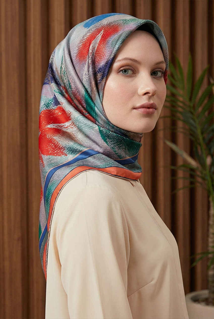 Armine İpek Eşarp - 9240D-36 - Tivil