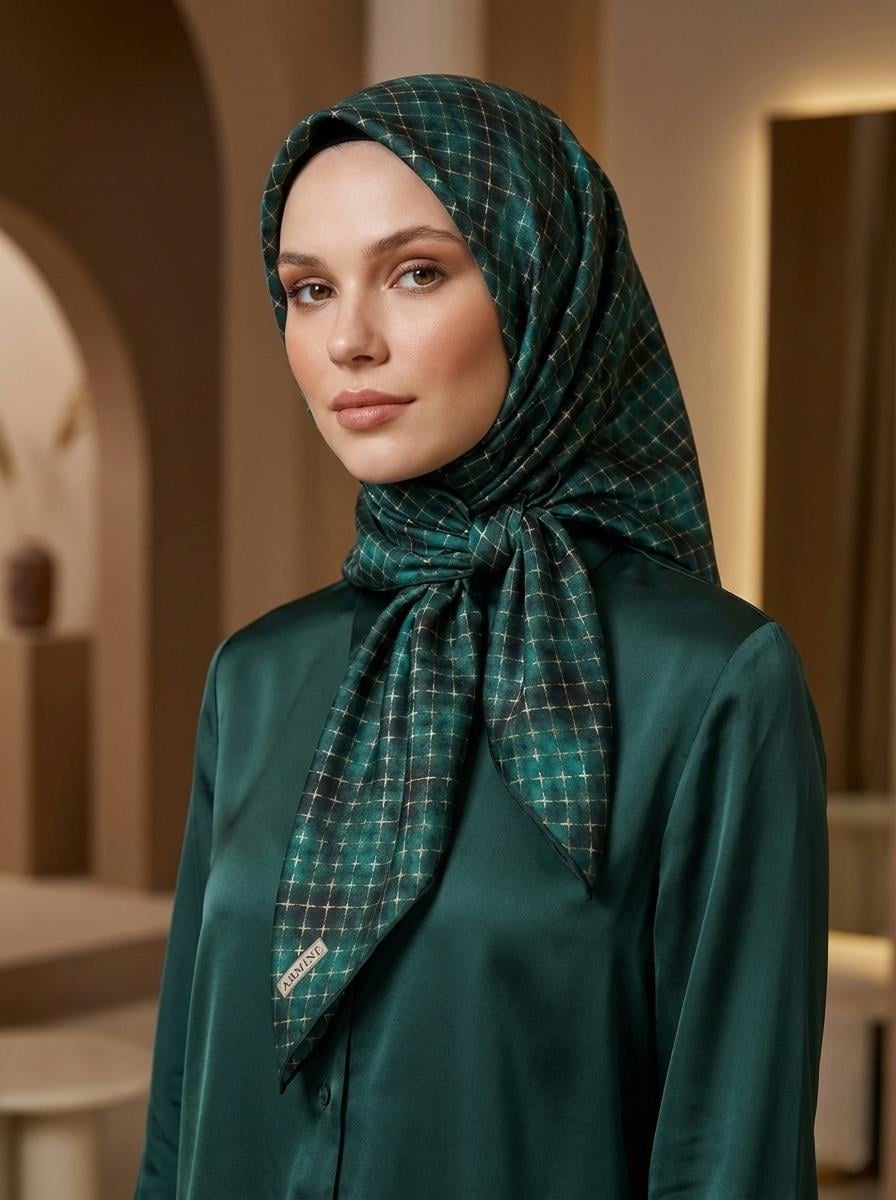 Armine İpek Eşarp - 9259D-84 - Tivil