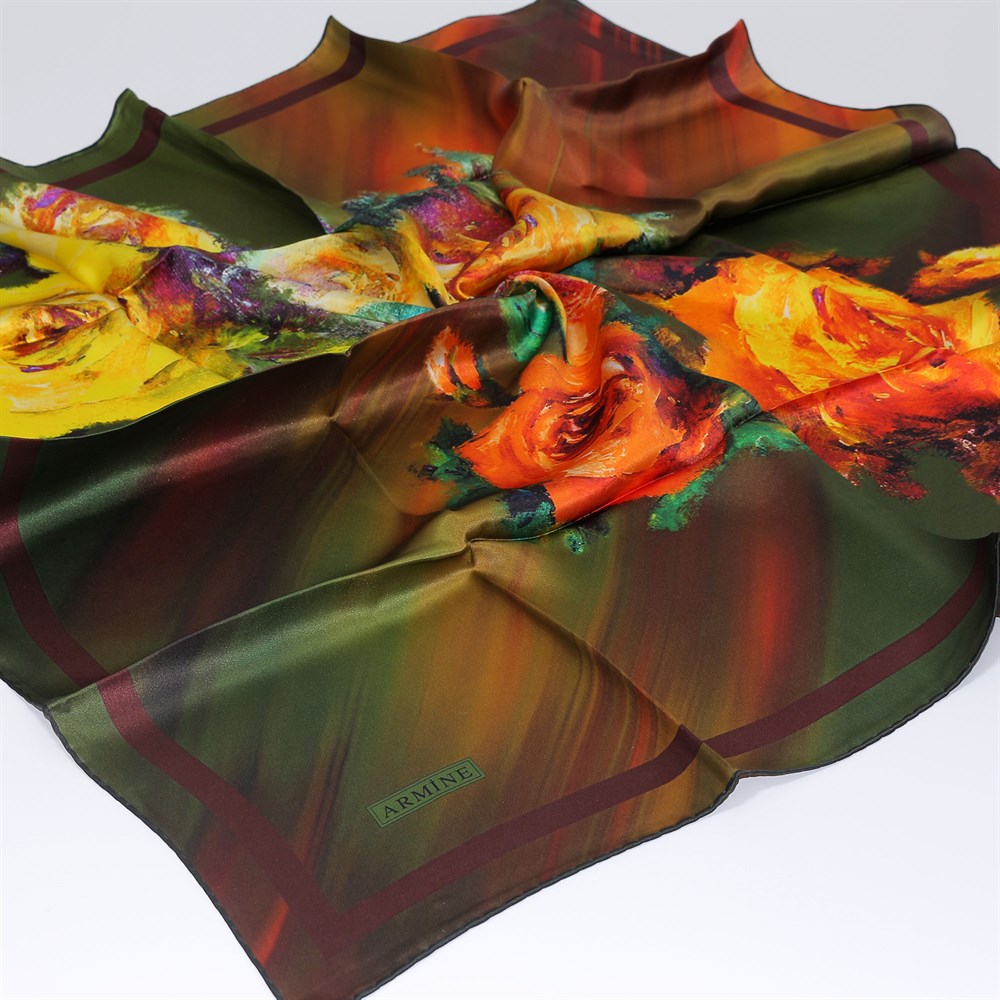 Armine Silk Scarf - 1017D 01 - Satin