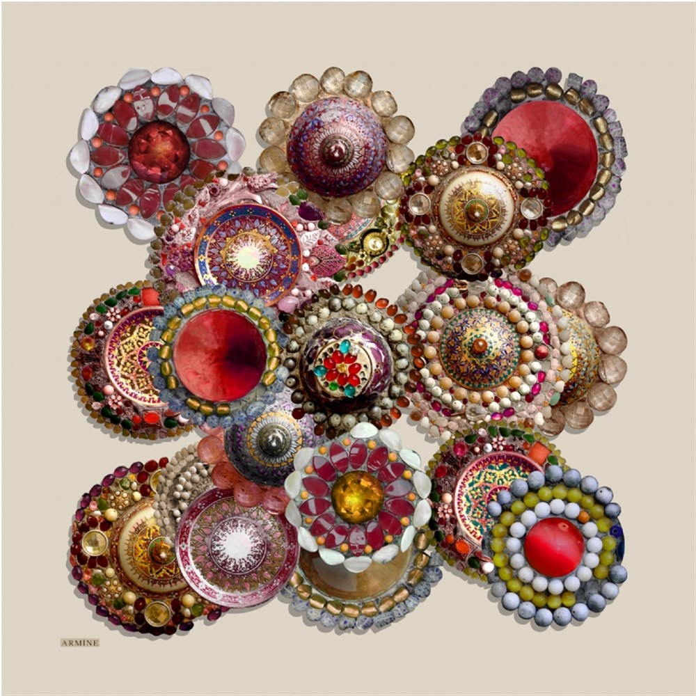 Armine Silk Scarf - 7405 04 - Twill