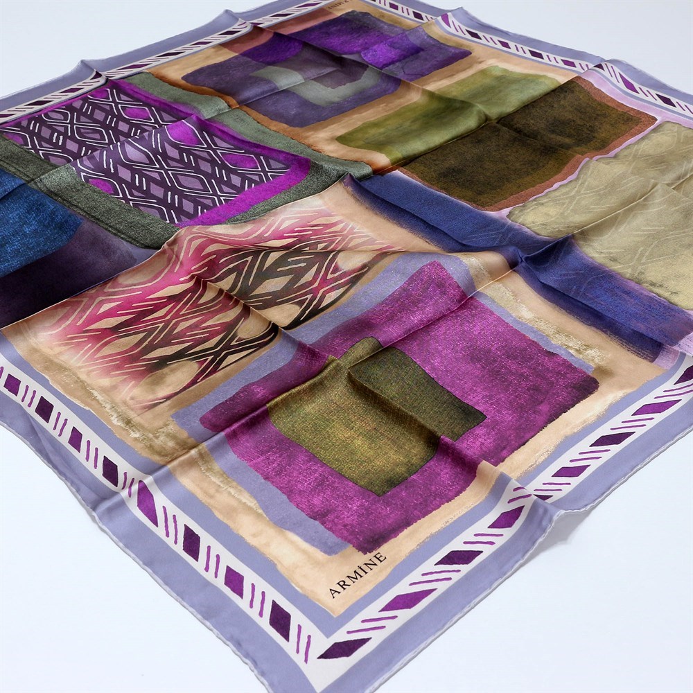 Armine İpek Eşarp - Nostalji Serisi - 7880D-46 - Tivil