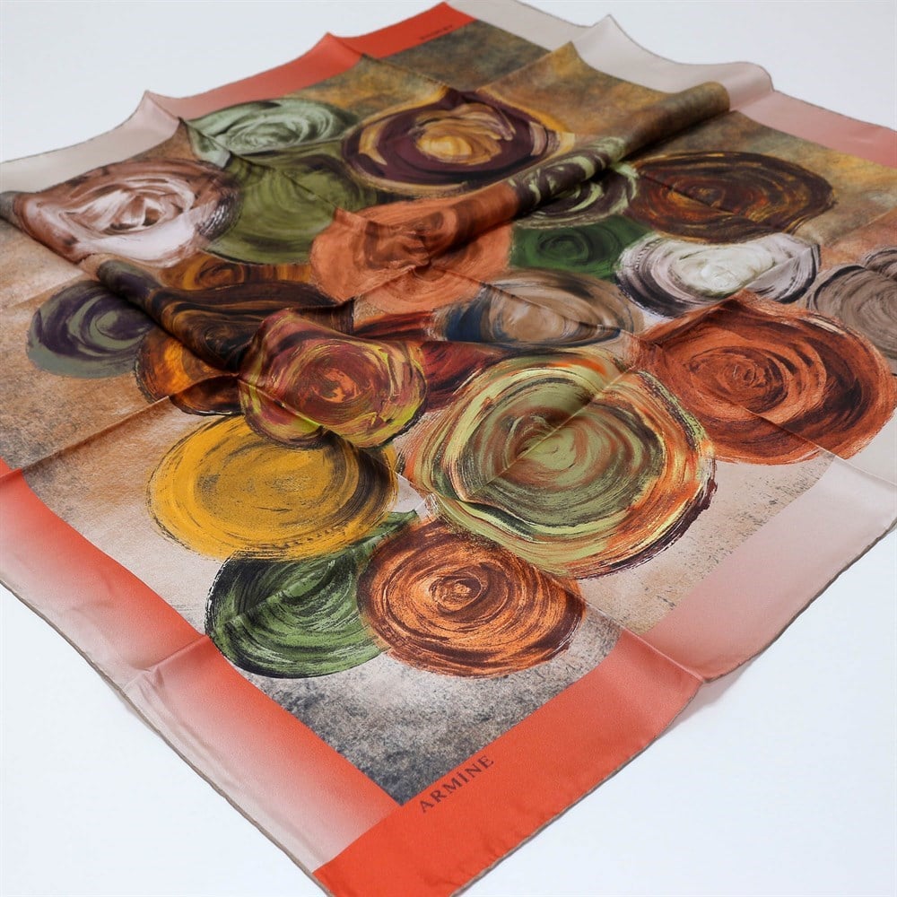 Armine İpek Eşarp - Nostalji Serisi - 7903D-41 - Tivil