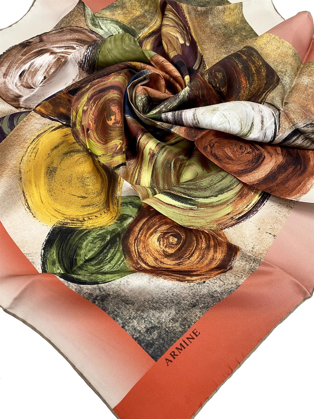 Armine İpek Eşarp - Nostalji Serisi - 7903D-41 - Sura