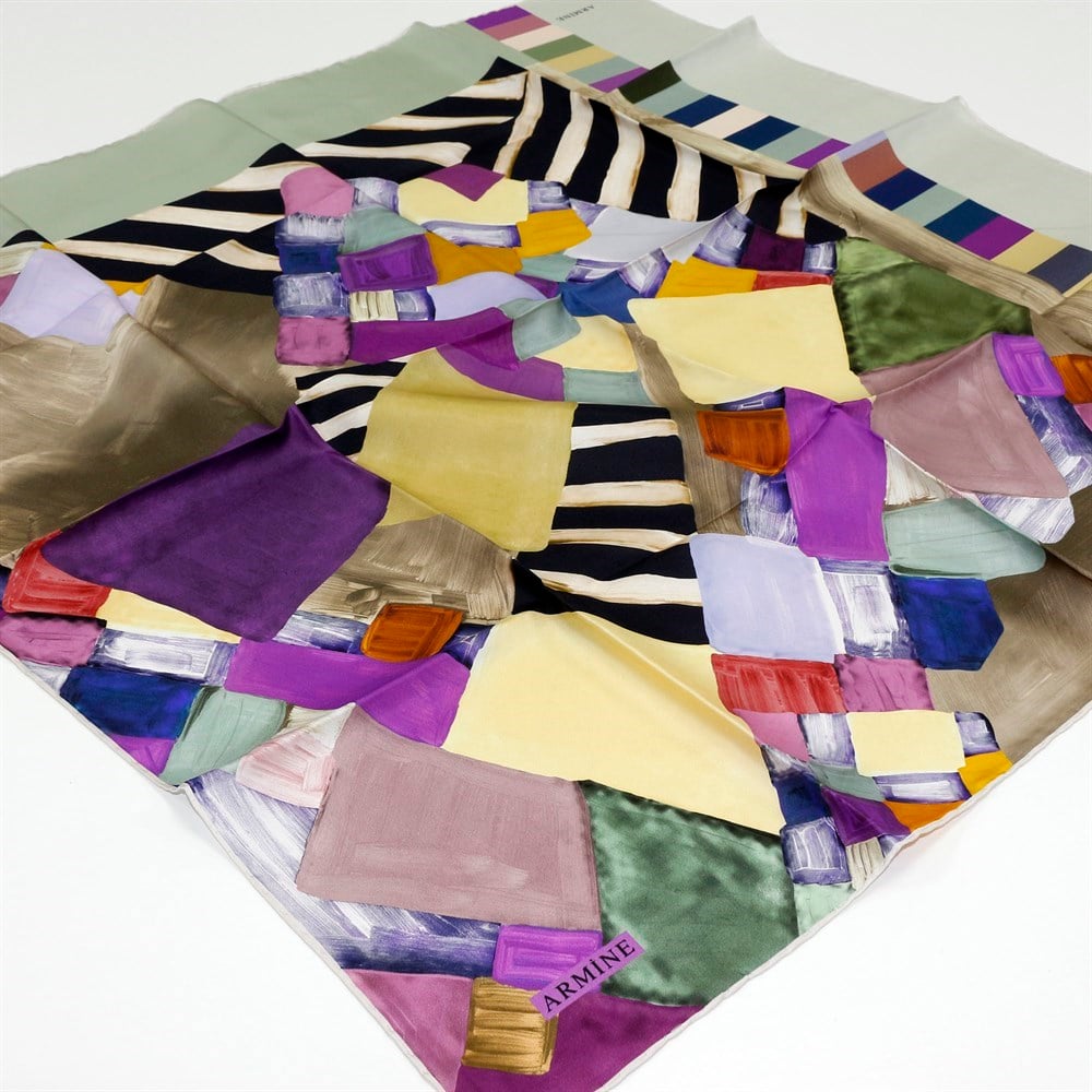 Armine İpek Eşarp - Nostalji Serisi - 8112D-41 - Tivil