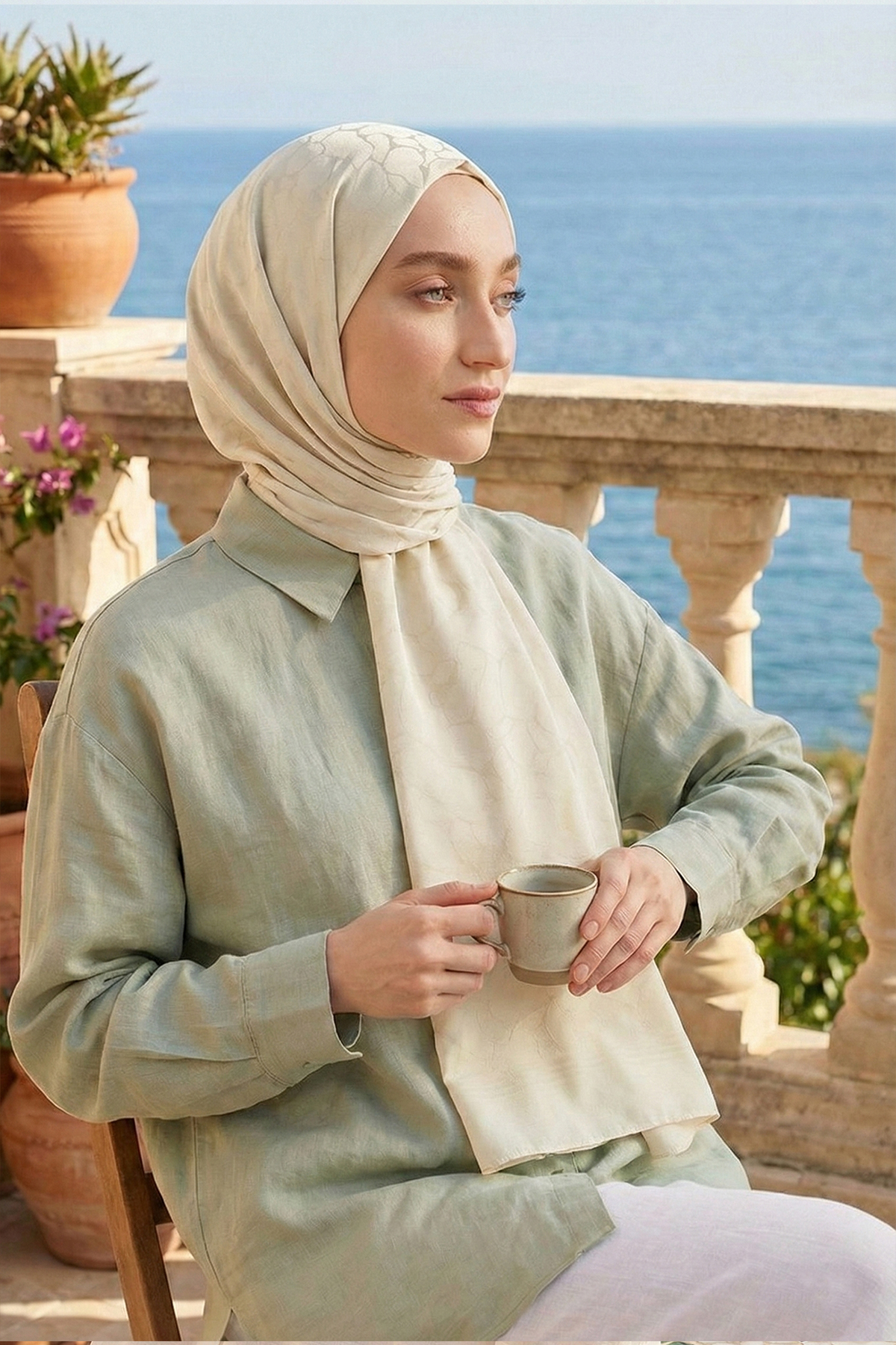 Armine Jakarlı Safir Şal - AT1SFR - 21 - Renk