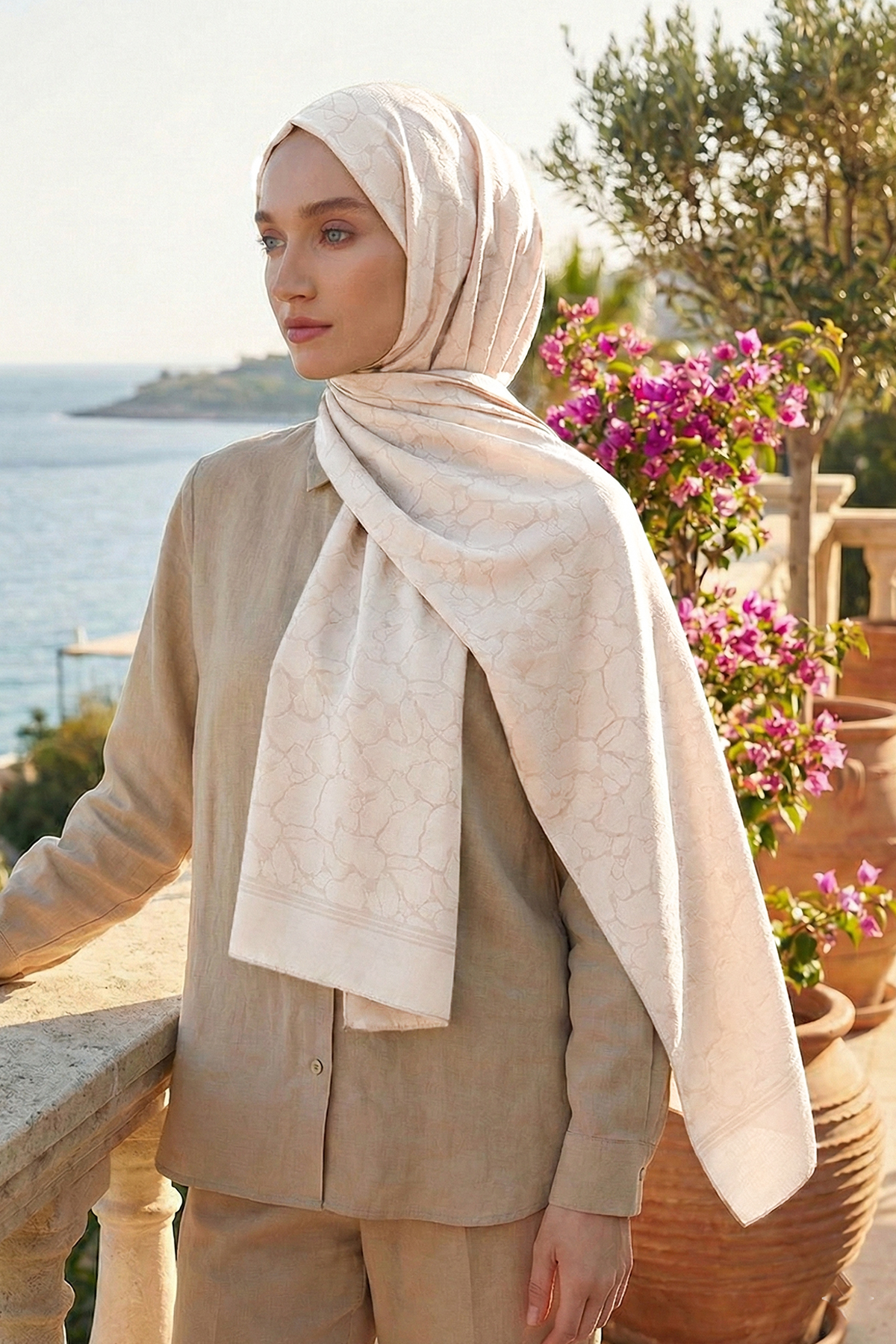 Armine Jakarlı Safir Şal - AT1SFR - 22 - Renk