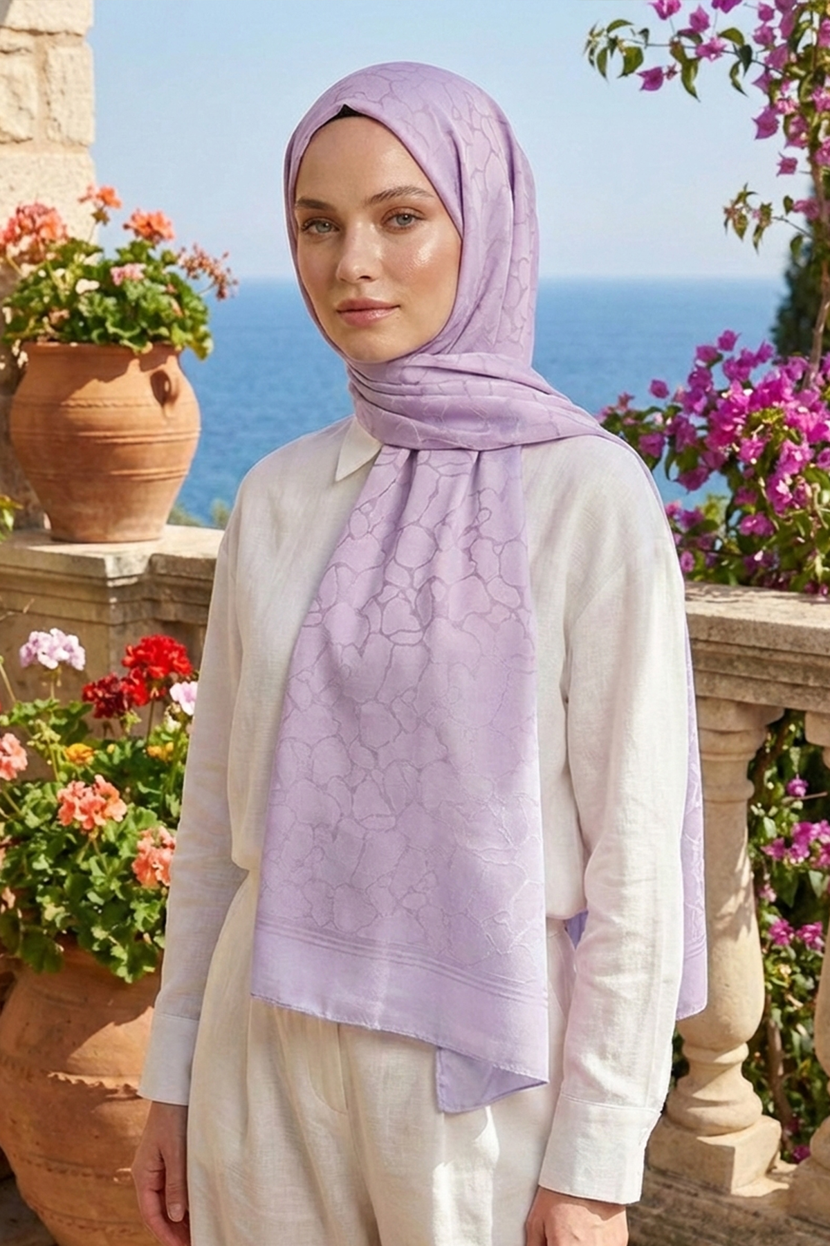 Armine Jakarlı Safir Şal - AT1SFR - 24 - Renk