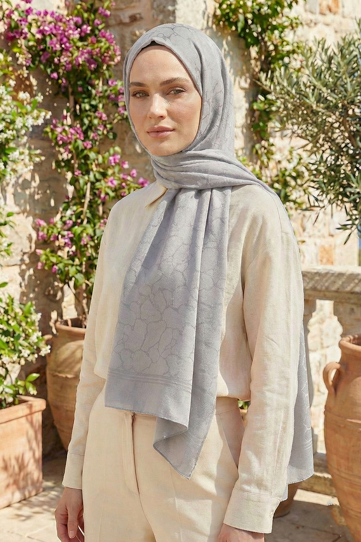 Armine Jakarlı Safir Şal - AT1SFR - 51 - Renk