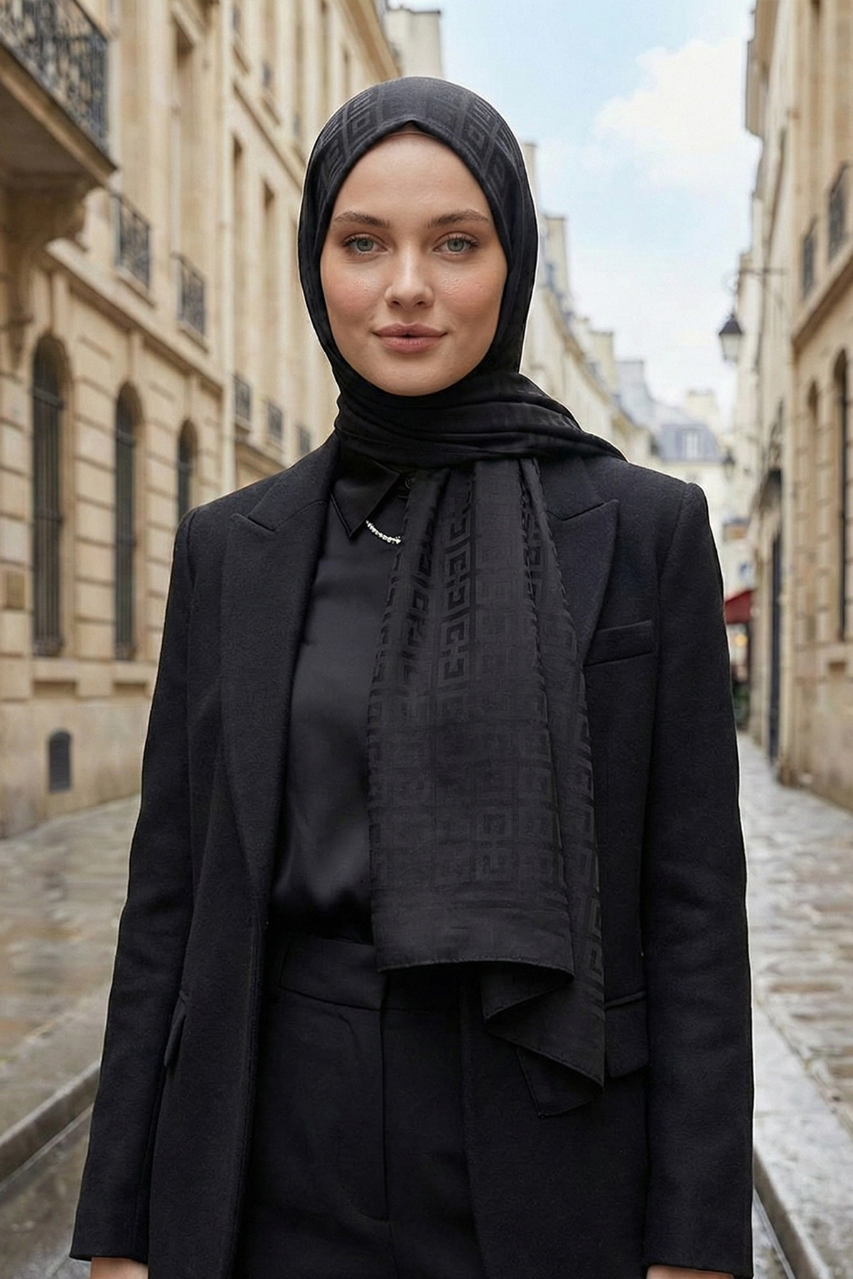 Armine Jakarlı Safir Şal - AT2SFR - 30 - Renk