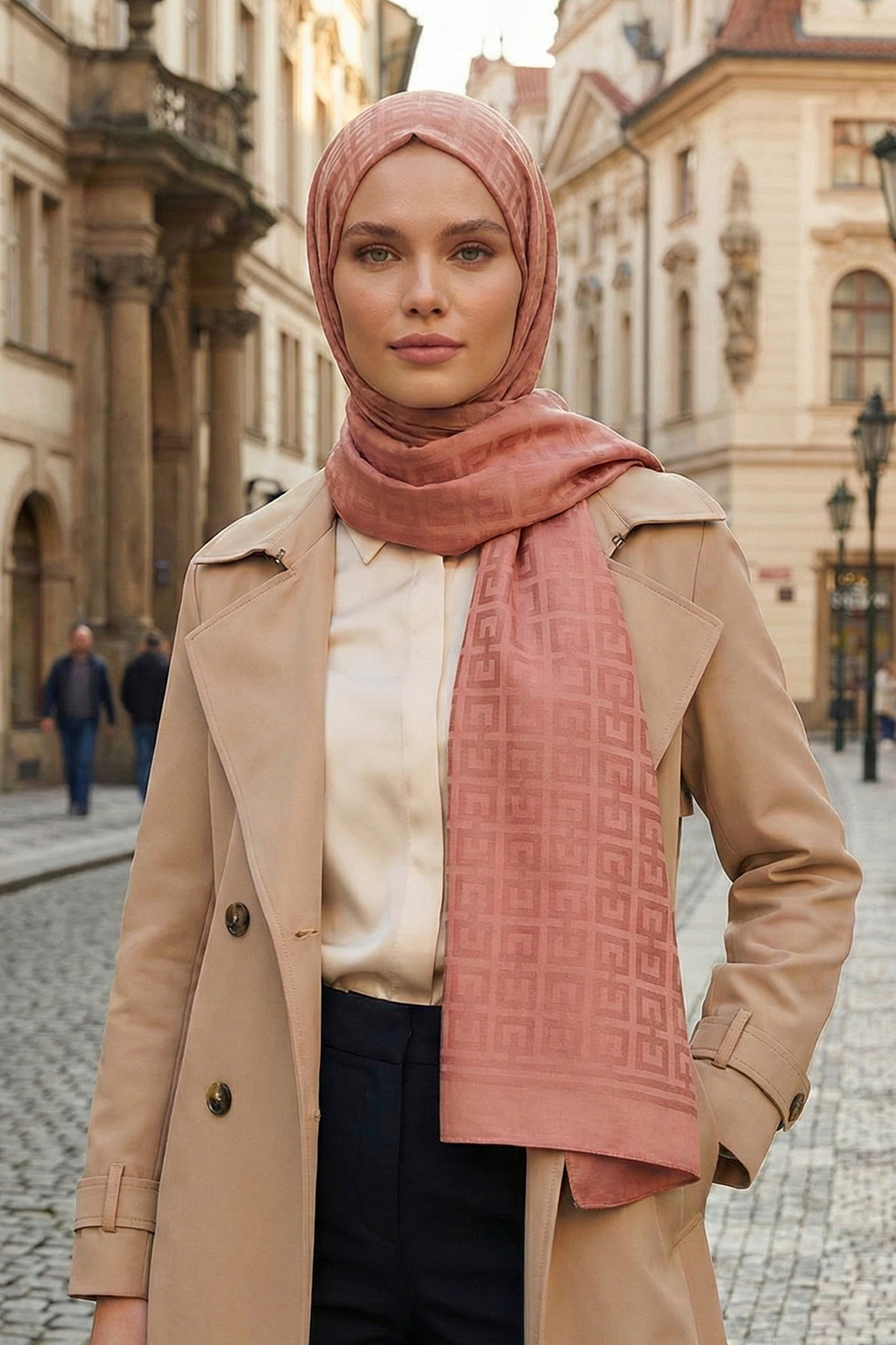 Armine Jakarlı Safir Şal - AT2SFR - 52 - Renk