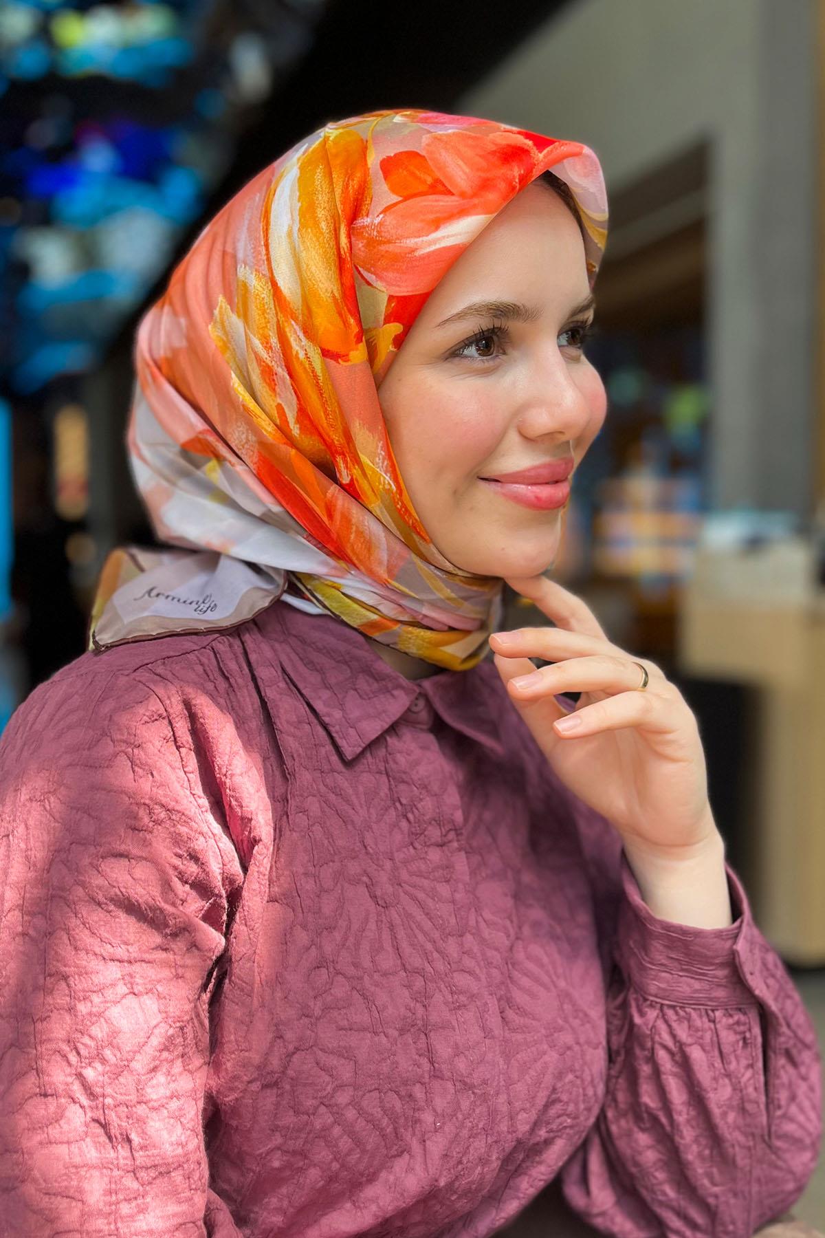 Armine Life Vual Eşarp - İnce Yazlık Kumaş - 3166L-15
