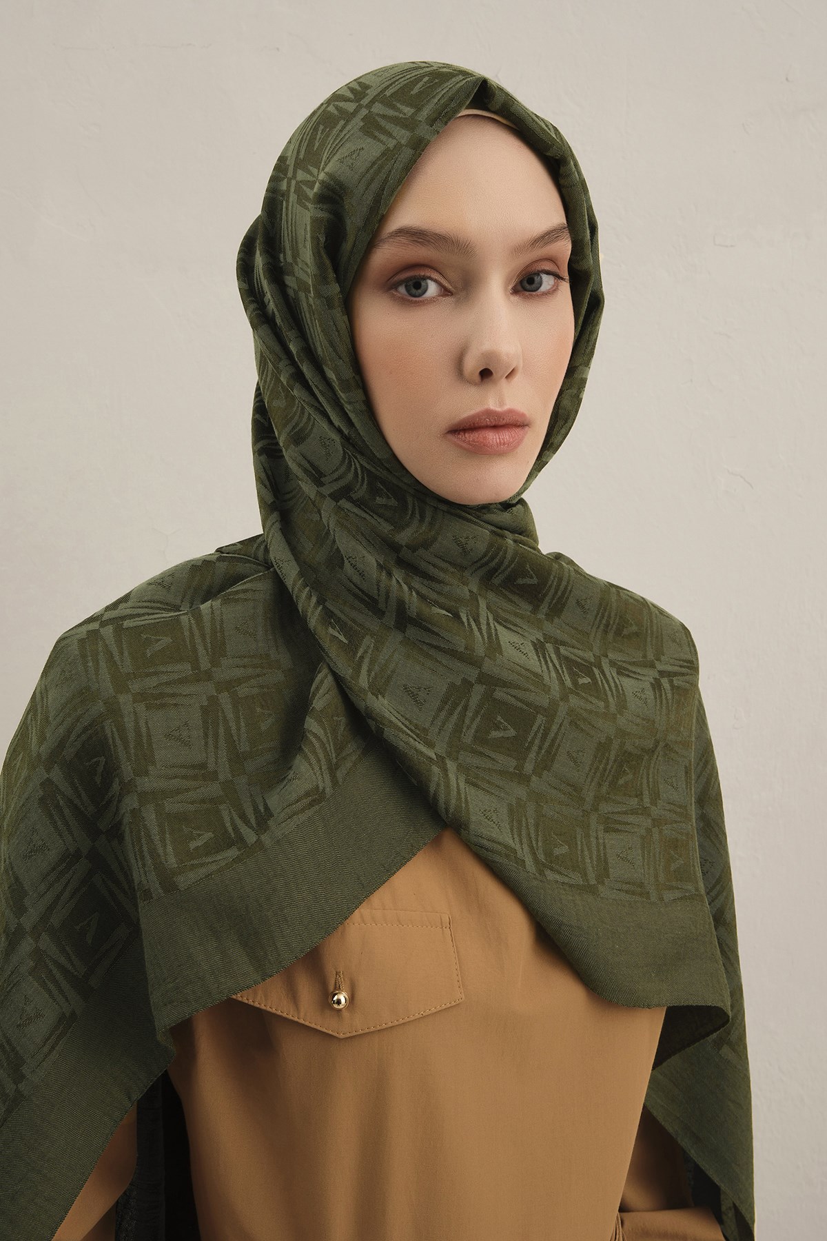 Armine Lyocell Şal - Logo Desen - ALY6-49