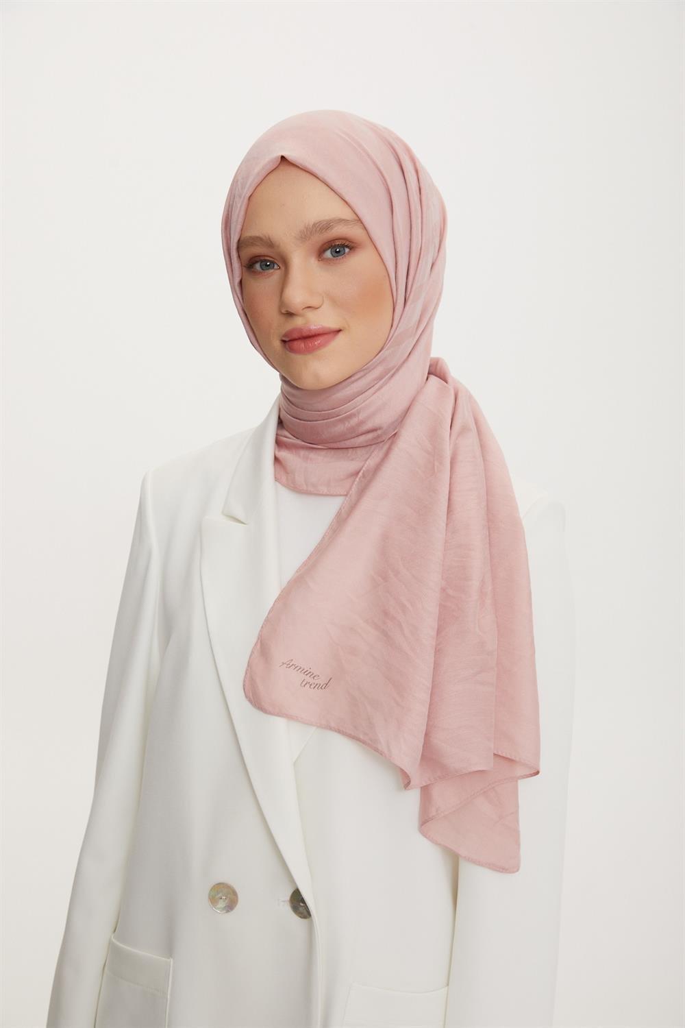 Armine Outlet, Organik Koton Şal - 469 - Soft Pembe